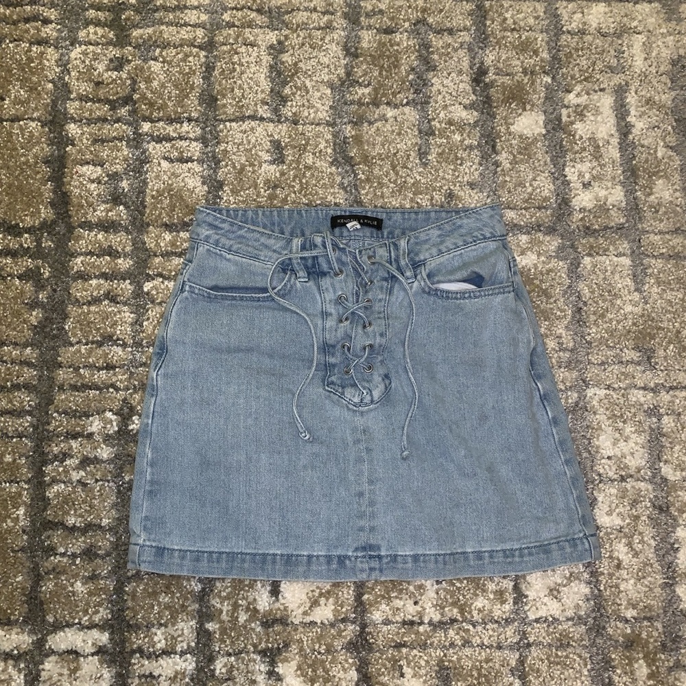 Kendall and Kylie Lace up Skirt